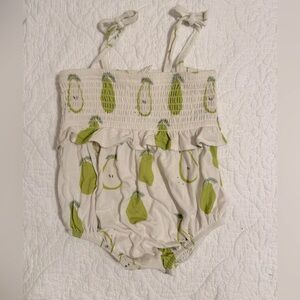 6-12 month bamboo pear baby romper